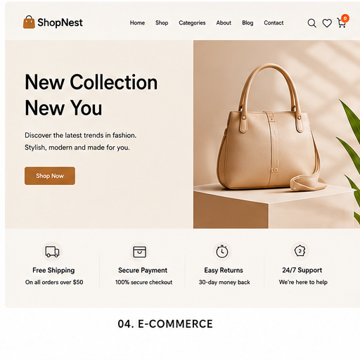 ecommerce website theme