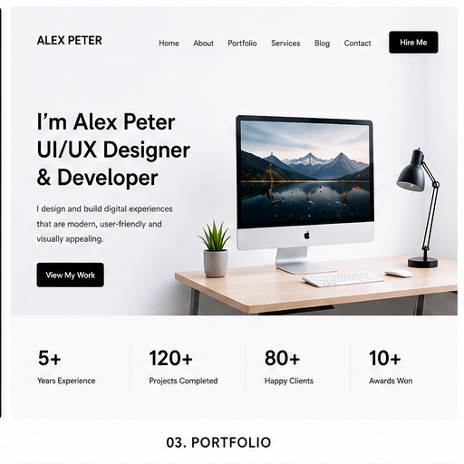 portfolio website theme